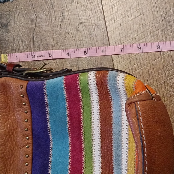 Fossil leather multi color 🎒 bag. Authentic - Picture 11 of 11
